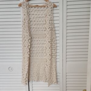 Rebellion Cream Crochet Vest